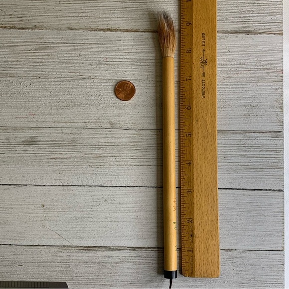 Large Bamboo Calligraphy Sumi-e Brush Watercolor Painting Natural Hair 9.25" - Picture 11 of 13